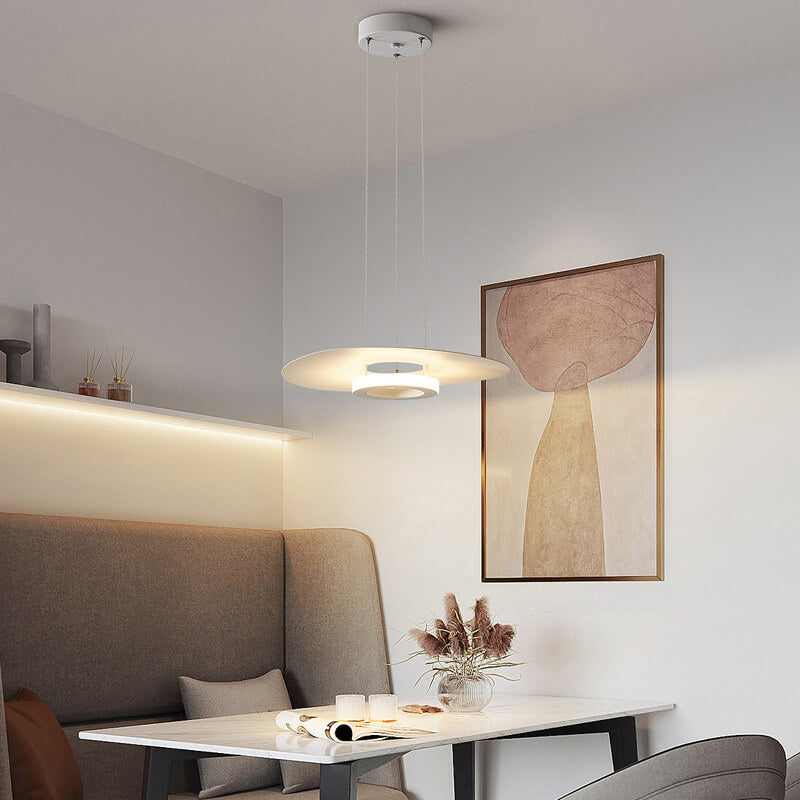 مصباح LED معلق على شكل قبعة من الألومنيوم بتصميم عصري بسيط