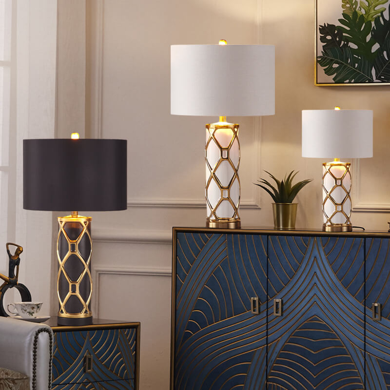 Nordic Light Luxury Ceramic 1-Light Table Lamp