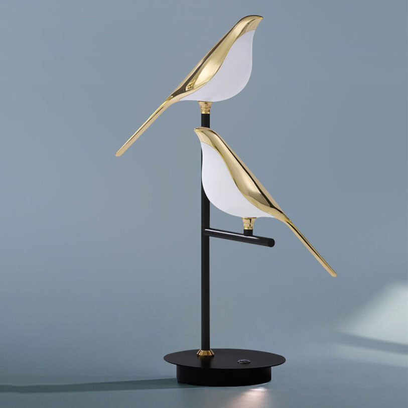Nordic Minimalist Magpie Bird LED Table Lamp