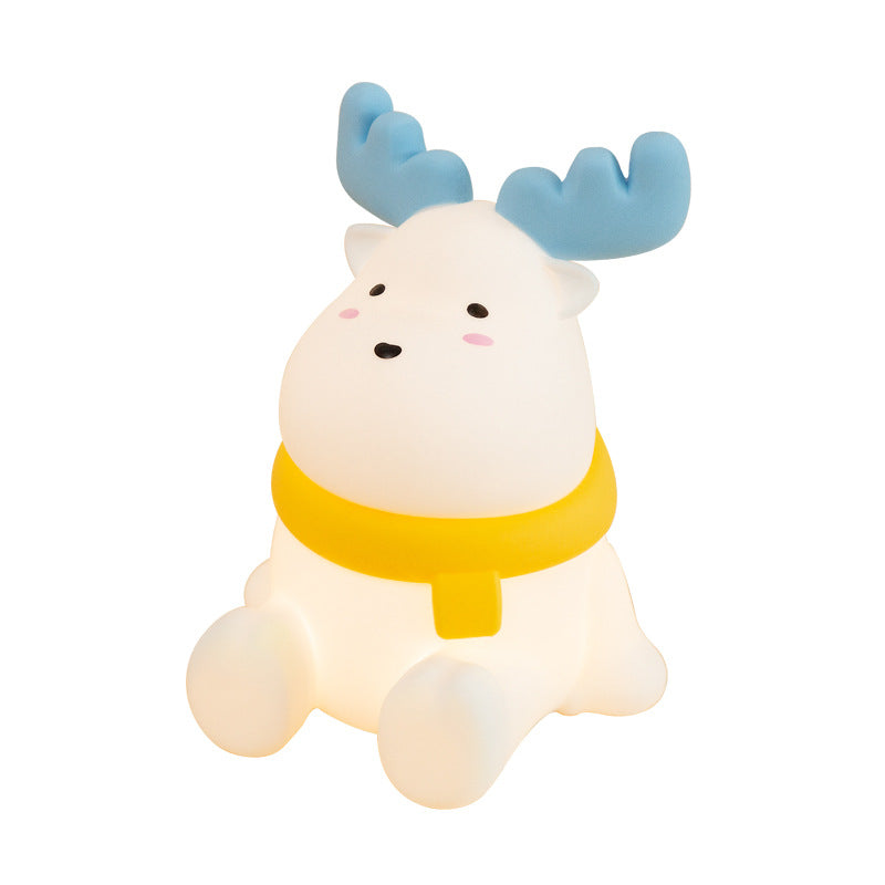 Modern Creative Moose Silicone LED Pat Night Light Table Lamp