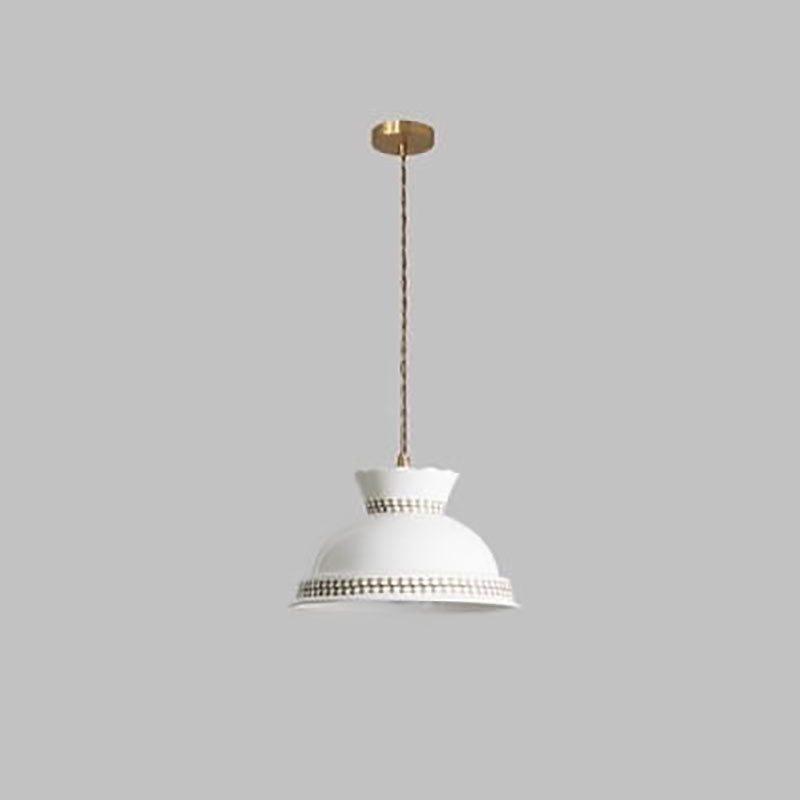 Modern Simplicity Ceramic Bowl Shape 1-Light Pendant Light For Living Room