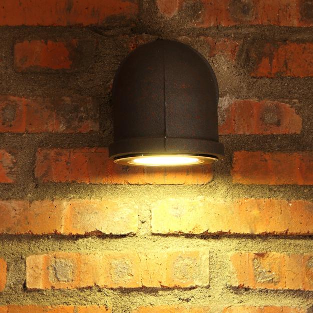 Retro Wrought Iron Pipe 1-Light LED Wall Sconce Lamp