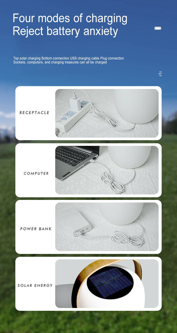 Solar PE Portable Basket LED Outdoor Waterproof Decorative Light