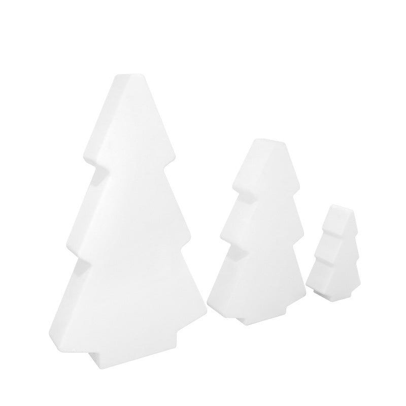 Modern Art Deco Waterproof Solar Rechargeable PE Christmas Tree LED RGB Landscape Lighting Outdoor Light For Garden