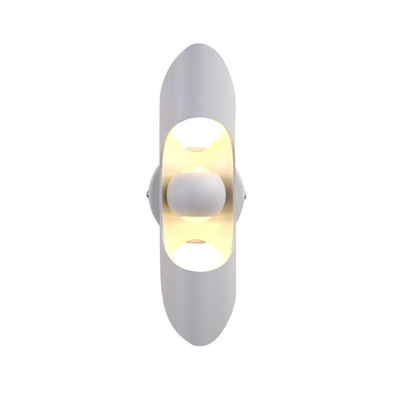 Modern Creative Hollow Cylindrical Aluminum LED Wall Sconce Lamp