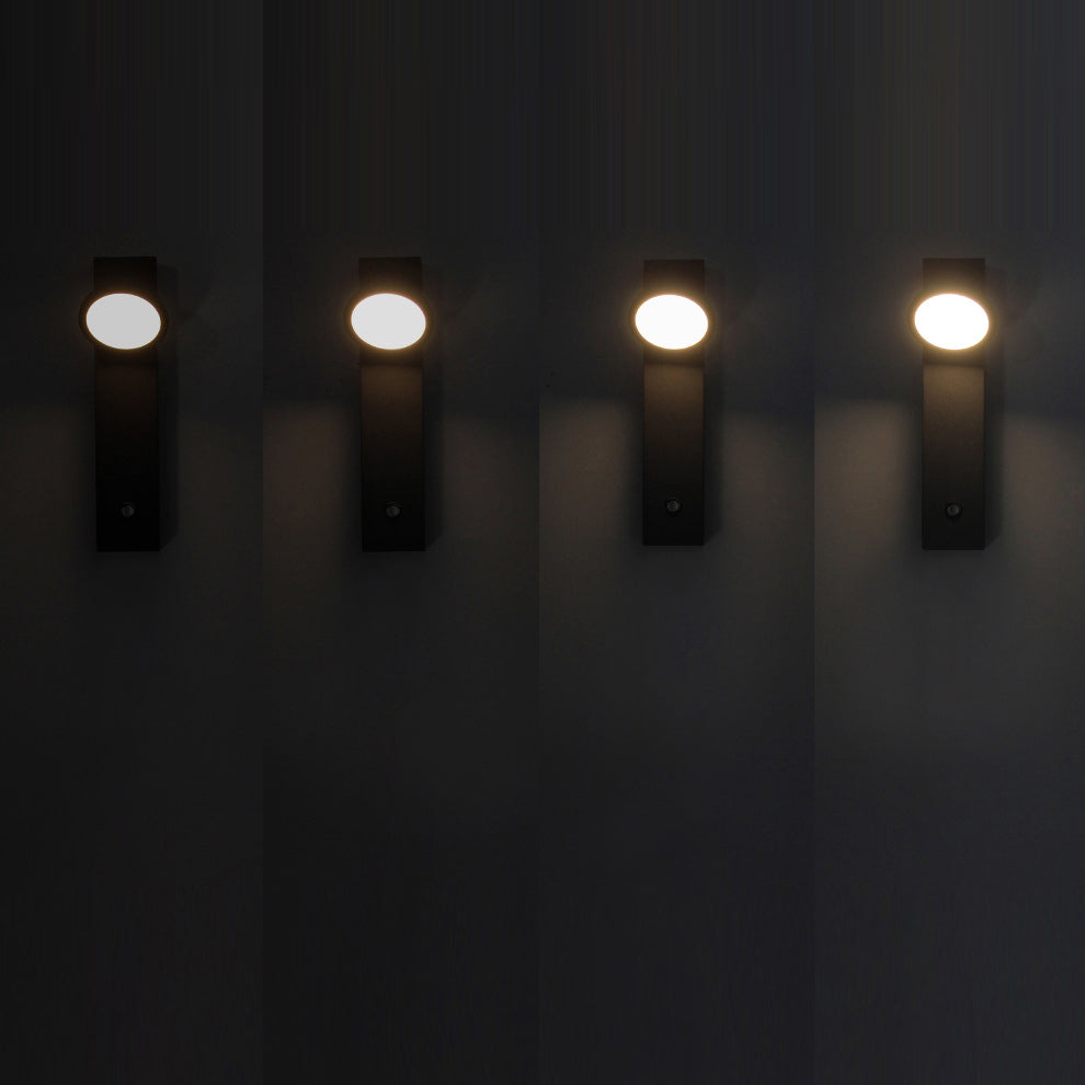Modern Simplicity Aluminum Iron Acrylic Strip Cubic Round LED Wall Sconce Lamp For Bedside