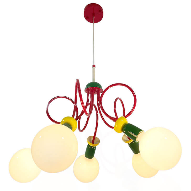 Modern Minimalist Iron Colored Fruit 2/3/5-Light Chandelier