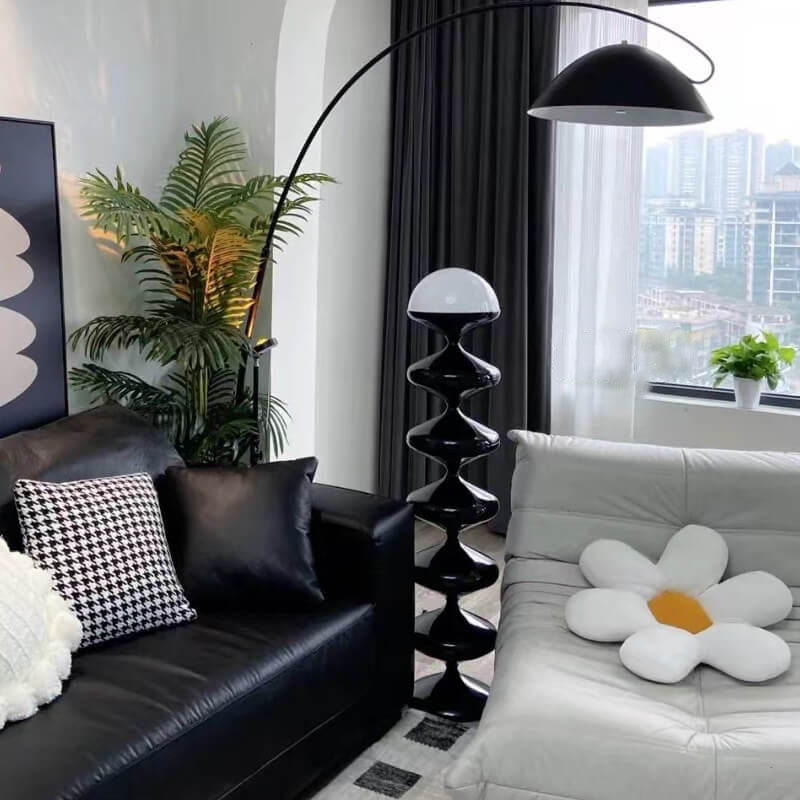 Nordic Cream Gourd Design 1-Light Standing Floor Lamp