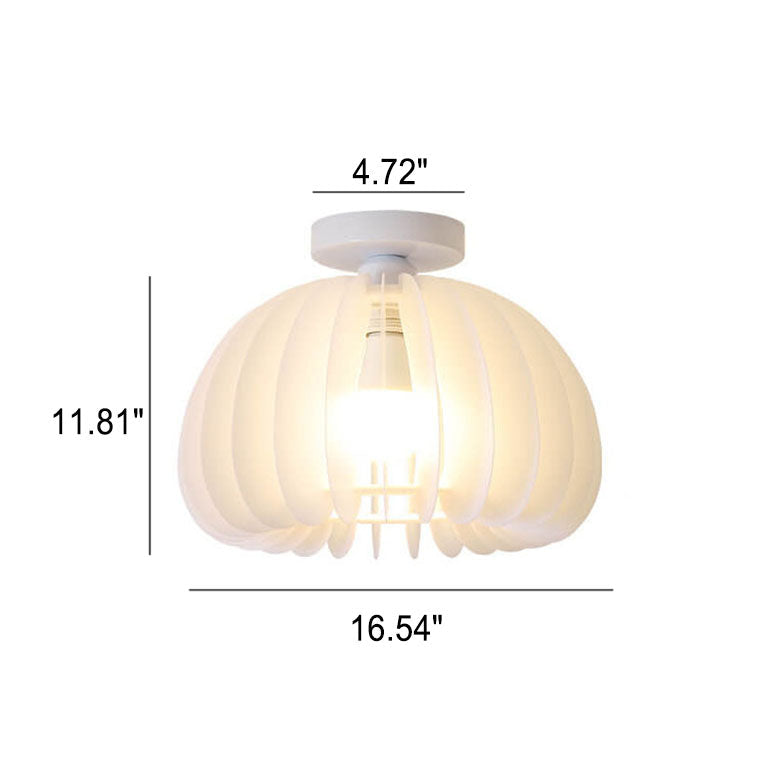 مصباح سقف حديث بسيط على شكل قرع مصنوع من الأكريليك مزود بإضاءة واحدة