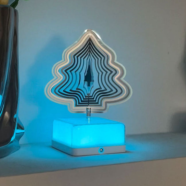 Modern Art Deco Stainless Steel ABS Cubic Base Multishape Rechargeable USB LED Table Lamp Night Light For Bedside