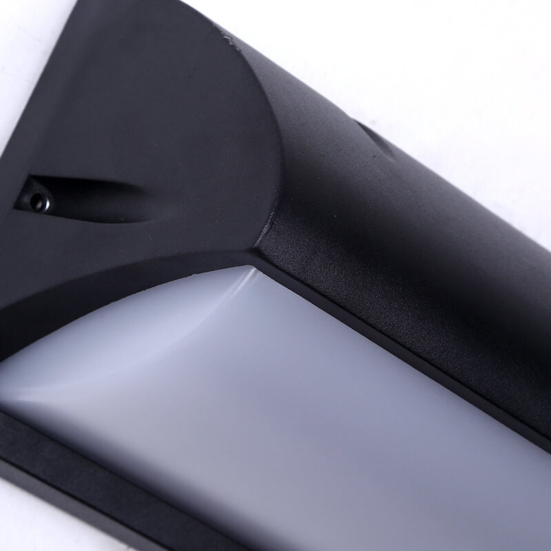 Modern Simple Geometry Outdoor Waterproof Sensor LED Wall Sconce Lamp
