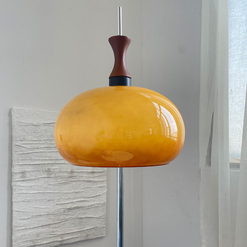 Modern Minimalist Gradient Glass Sphere 2-Light Standing Floor Lamp
