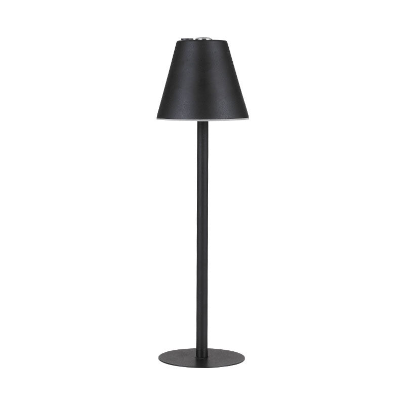 Modern Minimalist Solid Color Mushroom Hardware Plastic Rechargeable LED Night Light Table Lamp