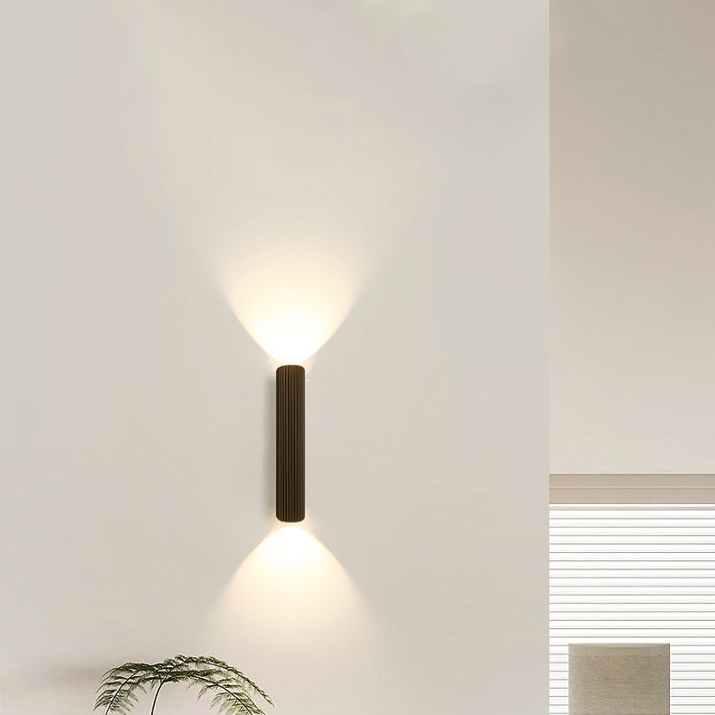 Modern Simplicity Iron Aluminum Roman Column Strip LED Wall Sconce Lamp For Bedside