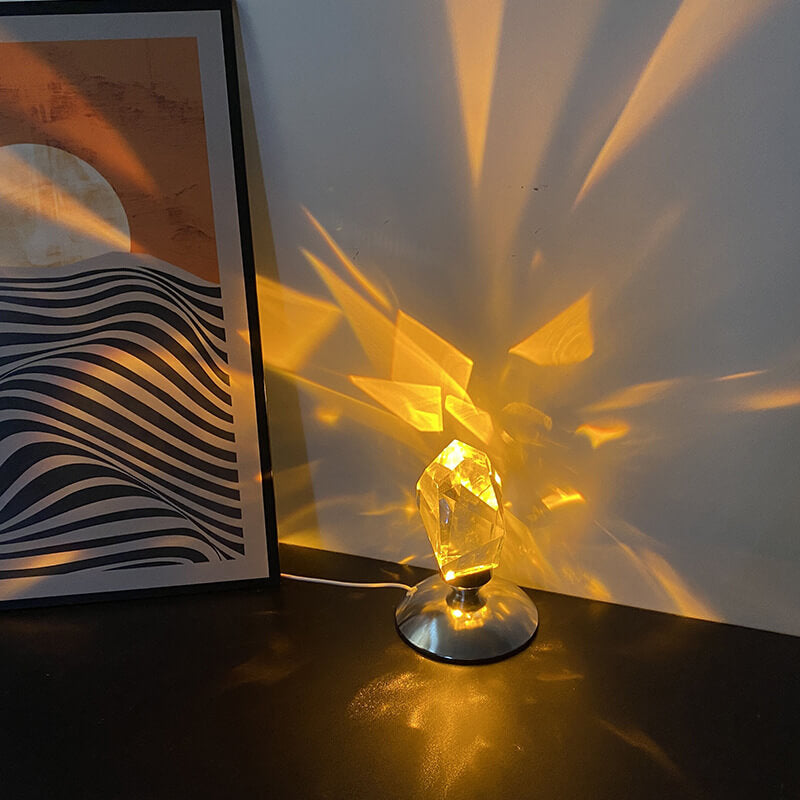 Diamond Crystal Luxury Ambient LED Night Light Table Lamp