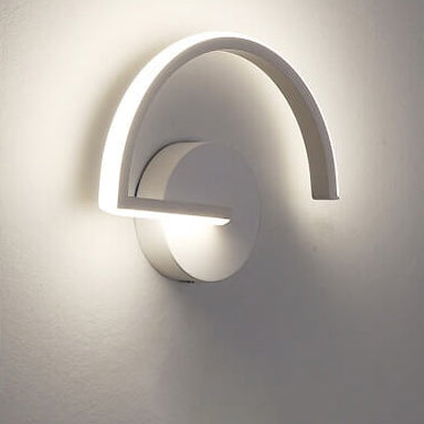 Modern Creative Half Round Iron LED Wall Sconce Lamp