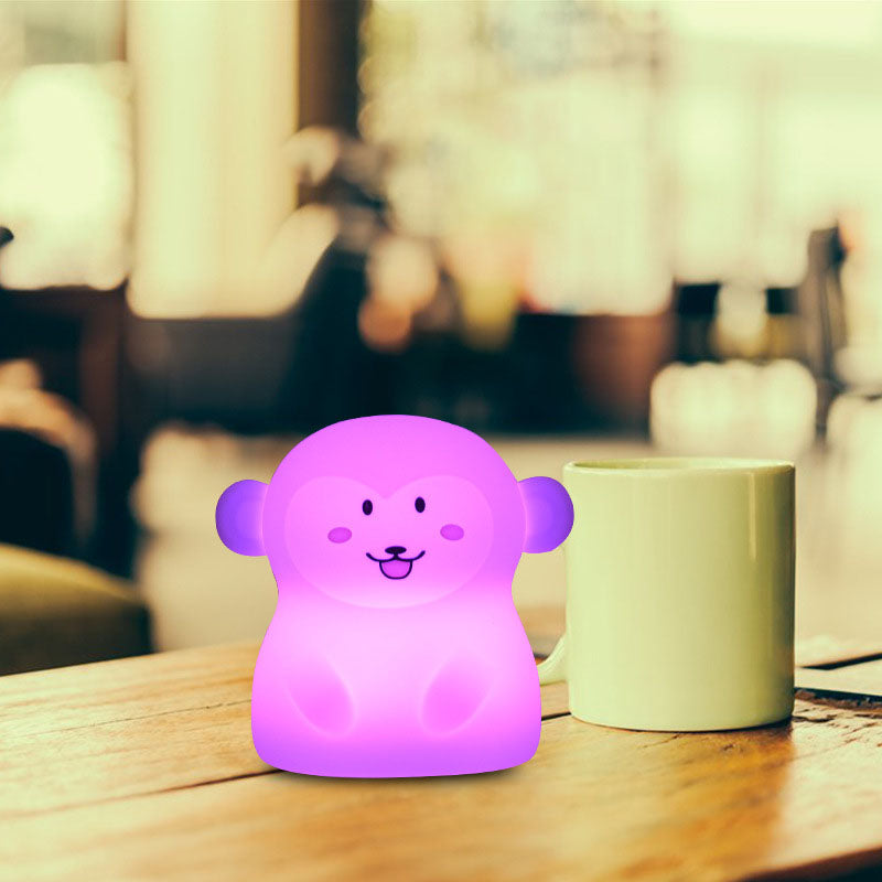 Creative Monkey Silicone Charging Pat LED Night Light Table Lamp
