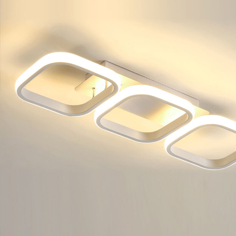 مصباح LED شبه مسطح بتصميم مربع إبداعي بسيط على الطراز الاسكندنافي