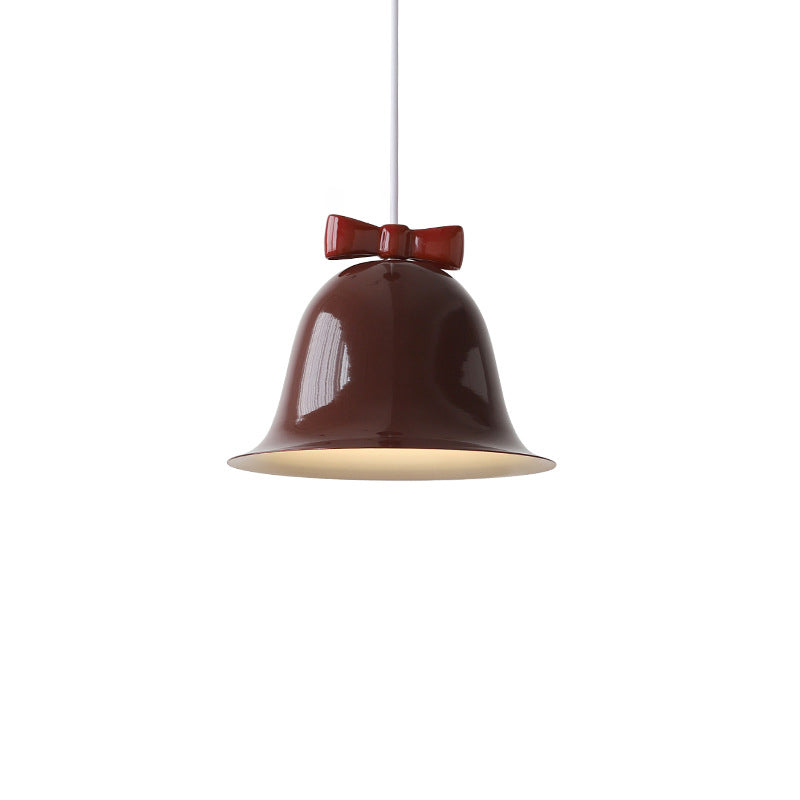 Nordic Minimalist Bells Bow Tie Iron 1-Light Pendant Light