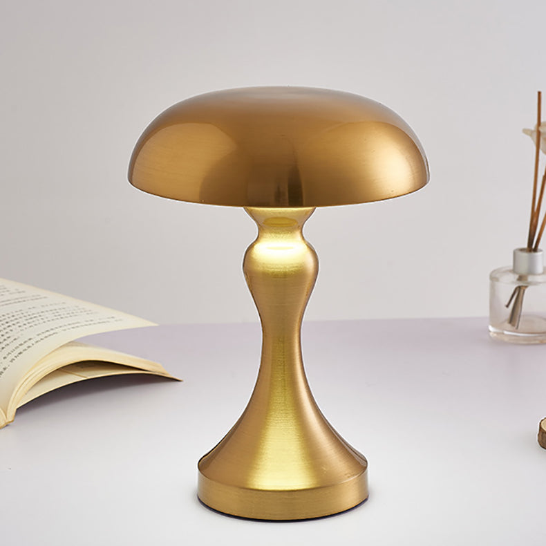 Modern Art Deco Mushroom Acrylic Iron LED Table Lamp For Bedroom