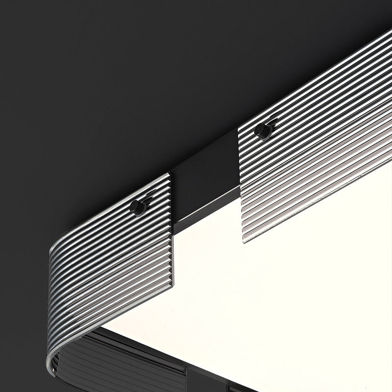 Contemporary Simplicity Ultra-thin Acrylic Rectangular Shade LED Flush Mount Ceiling Light For Bedroom