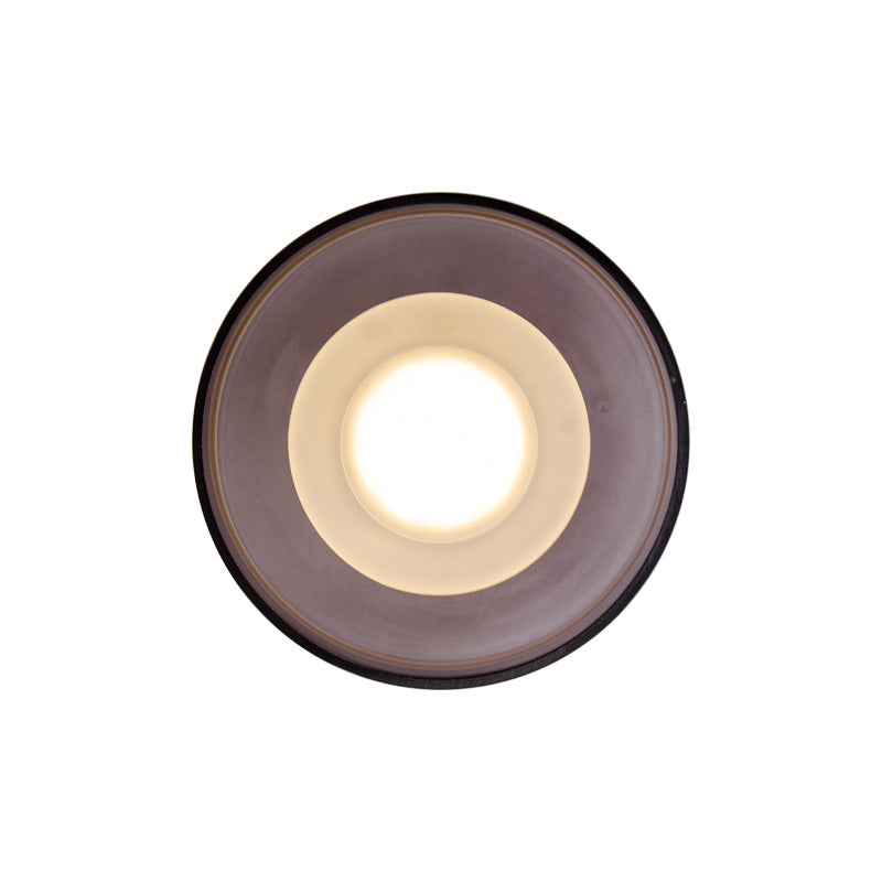 Nordic Vintage Round Hardware Glass LED Wall Sconce Lamp