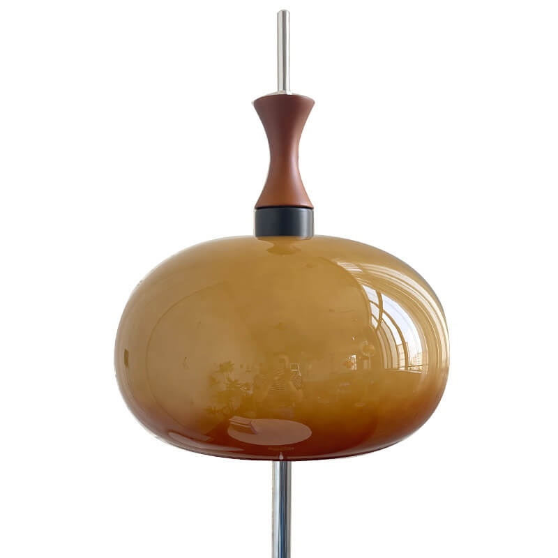 Modern Minimalist Gradient Glass Sphere 2-Light Standing Floor Lamp