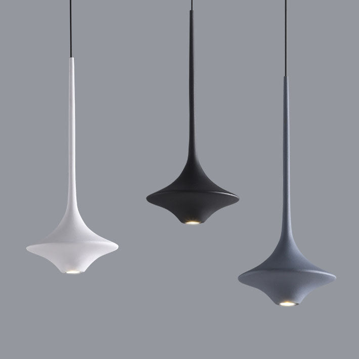 Modern Minimalist Solid Color Hardware Resin LED Pendant Light
