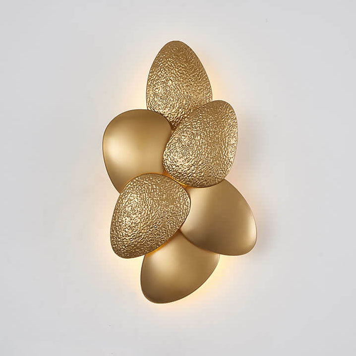 Modern Luxury Gold Stainless Steel Pebble 3/6 Light Wall Sconce Lamp