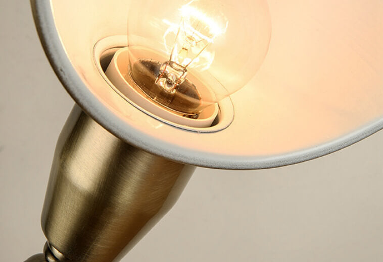 Simple Industrial Iron Eye Protection 1-Light Table Lamp