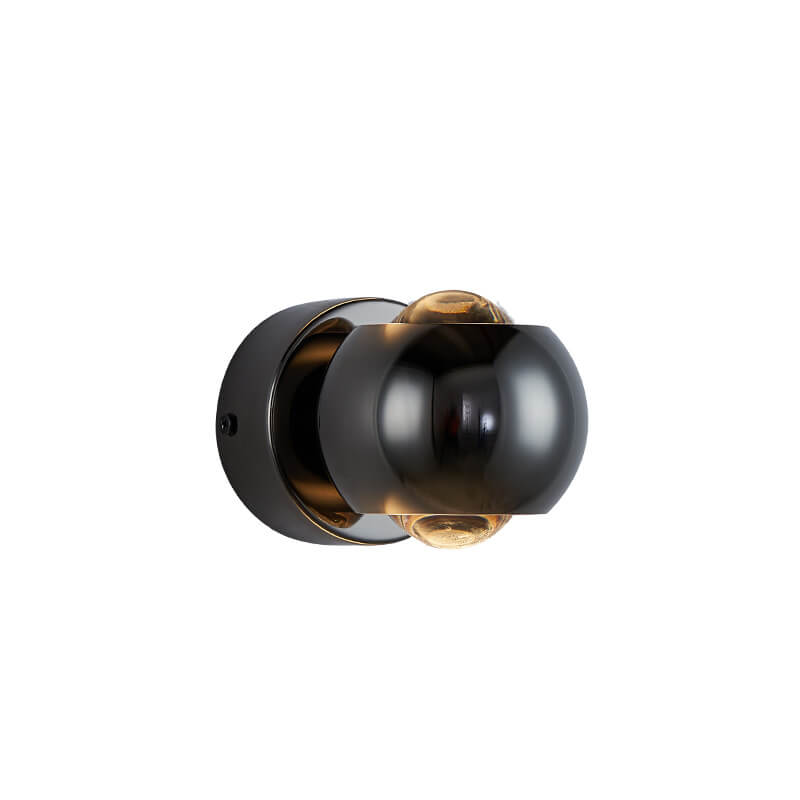مصباح حائط LED دائري دوار مصنوع من الحديد والألومنيوم COB بتصميم عصري بسيط