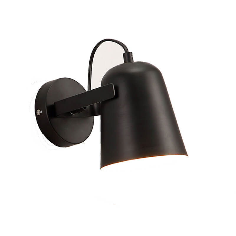 Nordic Macaron Iron Cylinder Dome 1-Light Wall Sconce Lamp