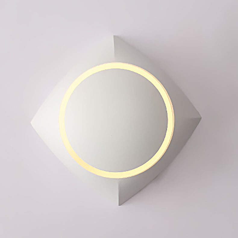 Contemporary Scandinavian Sphere Square Base Aluminum Acrylic Wall Sconce Lamp For Bedroom