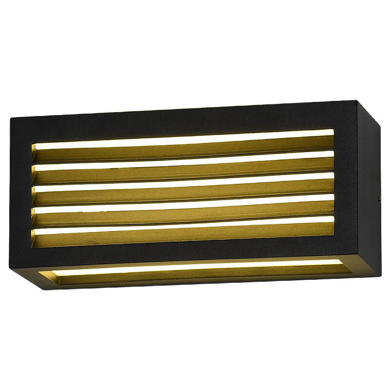 مصباح حائط LED خارجي مقاوم للماء من الألومنيوم مربع حديث