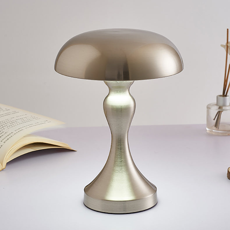 Modern Art Deco Mushroom Acrylic Iron LED Table Lamp For Bedroom