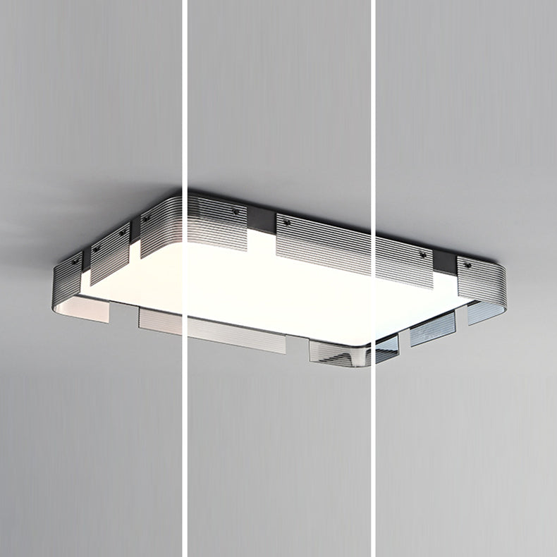 Contemporary Simplicity Ultra-thin Acrylic Rectangular Shade LED Flush Mount Ceiling Light For Bedroom