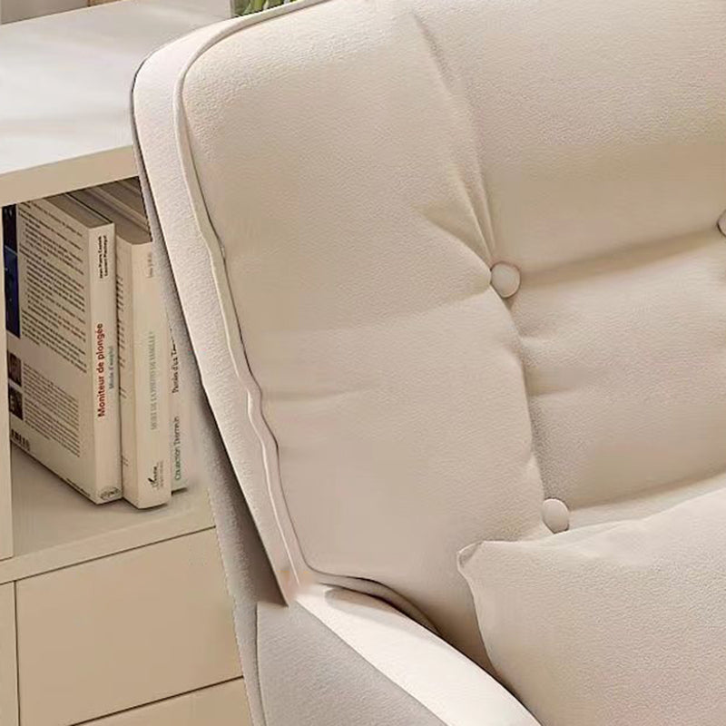Modern Minimalist Rectangular Velvet Leather Vanity Stool Rotatable Sliding Backrest For Bedroom