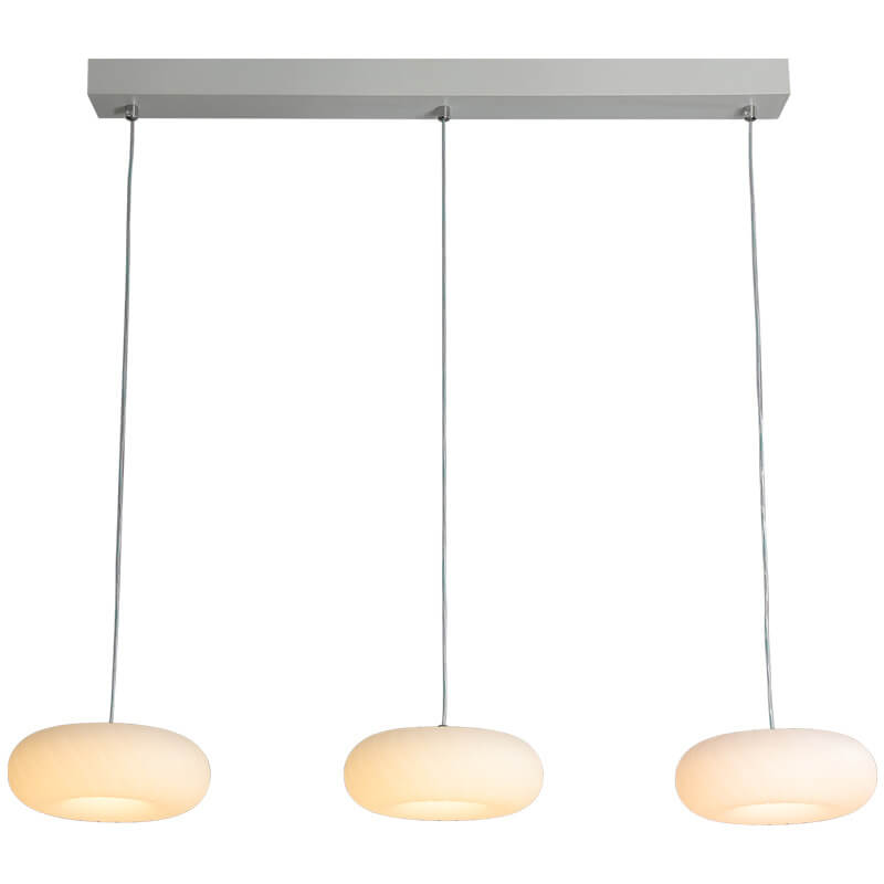 ノルディッククリームバブルドラム1/3ライトLEDアイランドライトシャンデリア