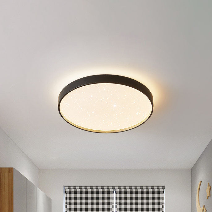 Modern Creative Round Starry Sky Effect LED Flush Mount Ceiling Light