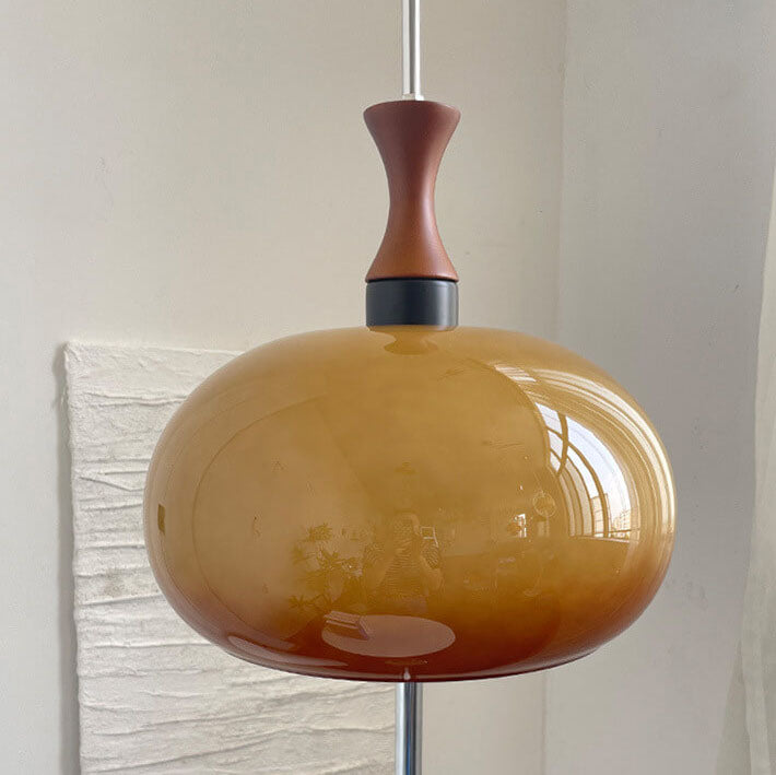 Modern Minimalist Gradient Glass Sphere 2-Light Standing Floor Lamp
