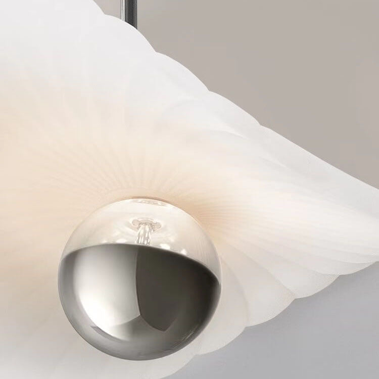 Modern Minimalist White Seashell LED Pendant Light