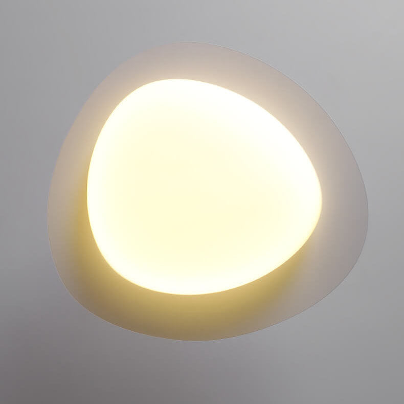 مصباح LED معلق من الحديد الأكريليكي باللون الأبيض بتصميم بسيط على الطراز الاسكندنافي