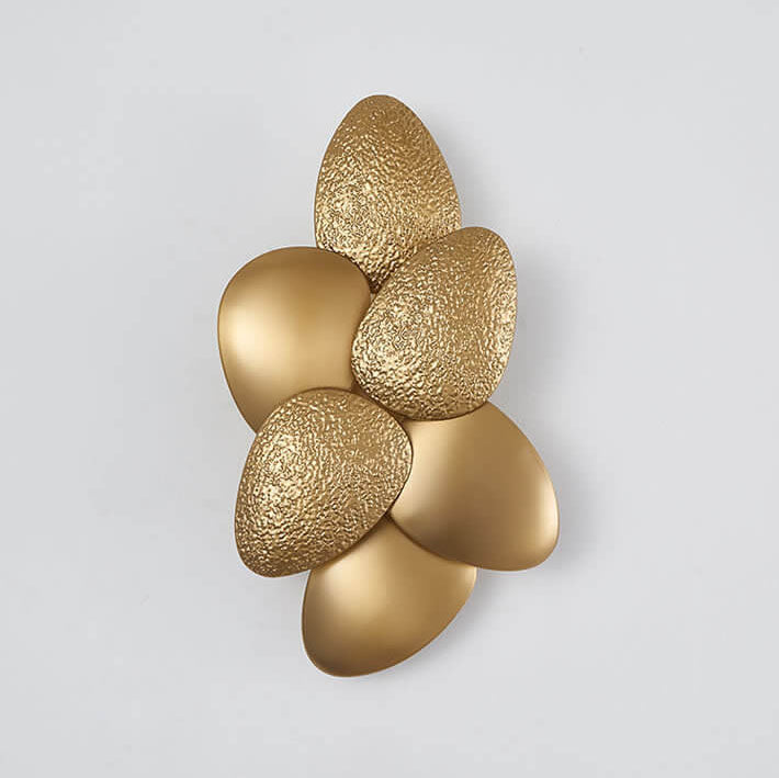 Modern Luxury Gold Stainless Steel Pebble 3/6 Light Wall Sconce Lamp
