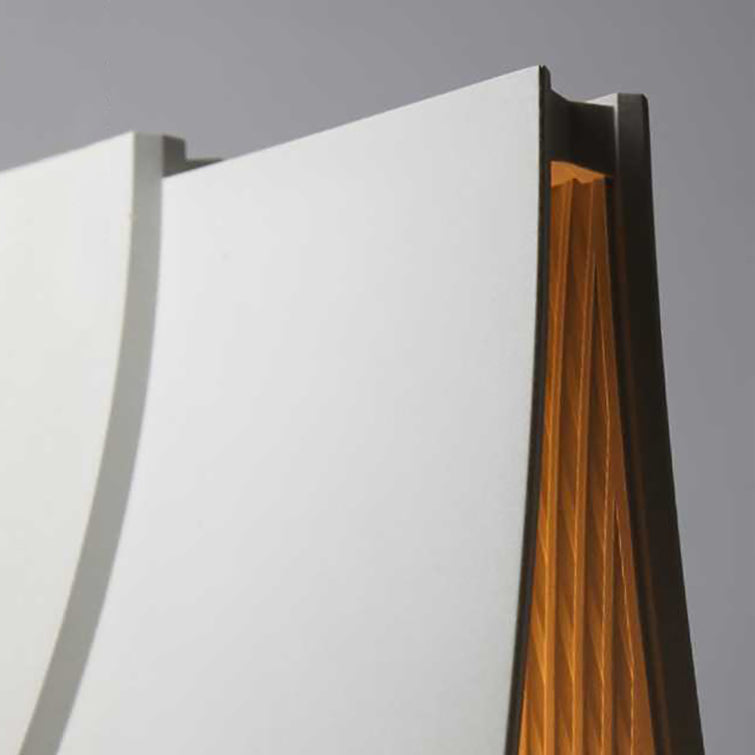 Contemporary Scandinavian Triangle Concrete LED Table Lamp For Bedroom