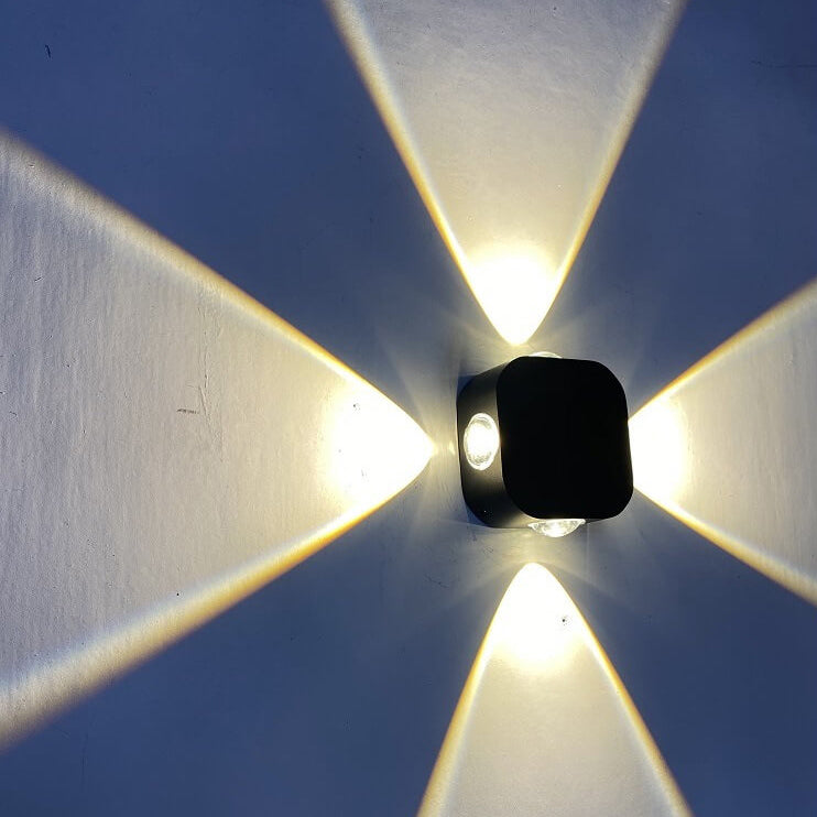 Simple Waterproof Square Lighting LED Outdoor Wall Sconce Lamp