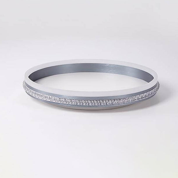 Italian Minimalist Ring Brushed Acrylic LED Flush Mount Ceiling Light