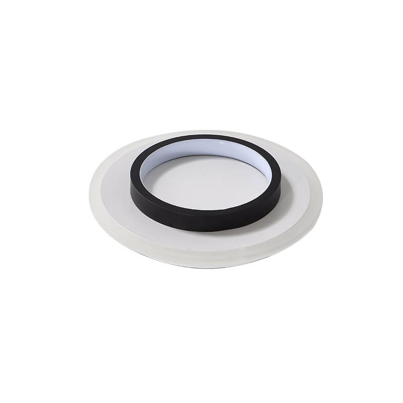 Modern Round Square Black White Iron Acrylic LED Flush Mount Light