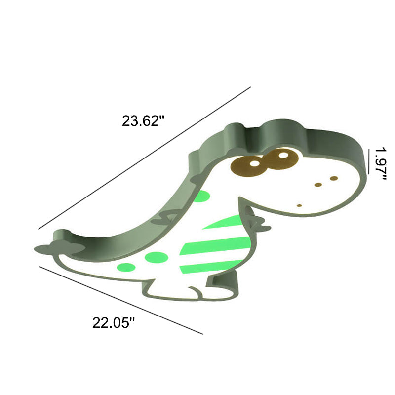 Cartoon Creative Dinosaur LED Flush Mount Ceiling Light