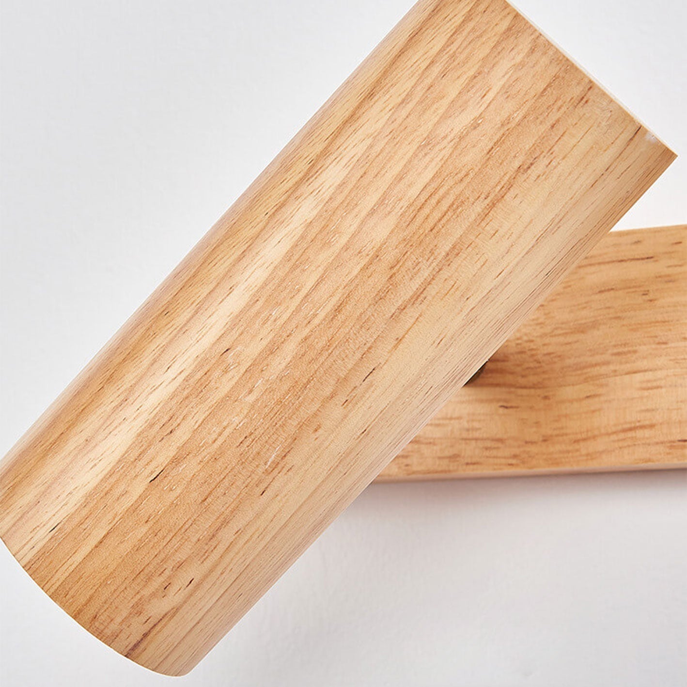 Modern Minimalist Wood Track Spotlight 1/2/3 Light Wall Sconce Lamp