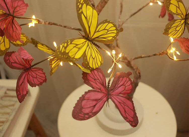 Creative Butterfly LED Tree Light Table Lamp
